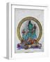 Green Tara, Buddhist Symbol of Prosperity, Kopan Monastery, Bhaktapur, Nepal, Asia-Godong-Framed Photographic Print