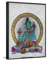 Green Tara, Buddhist Symbol of Prosperity, Kopan Monastery, Bhaktapur, Nepal, Asia-Godong-Framed Photographic Print