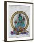 Green Tara, Buddhist Symbol of Prosperity, Kopan Monastery, Bhaktapur, Nepal, Asia-Godong-Framed Photographic Print