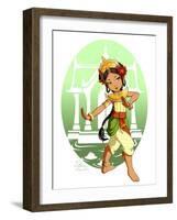 Green Temple-Dalliann-Framed Giclee Print