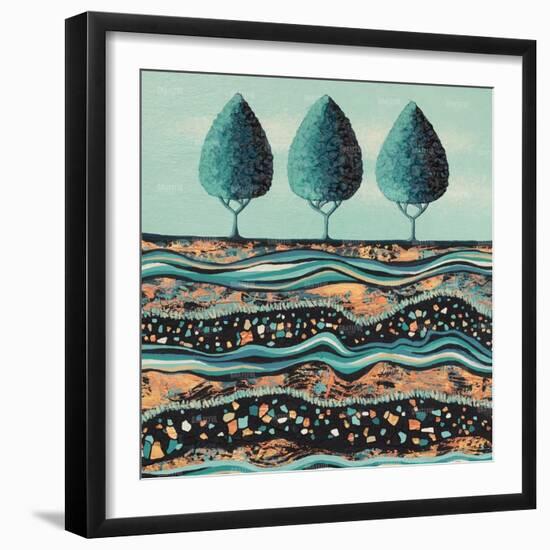 Green Three-Lisa Frances Judd-Framed Art Print