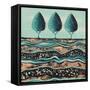 Green Three-Lisa Frances Judd-Framed Stretched Canvas