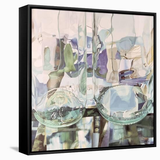 Green Transparency (Transparence Verte) 1981-Jeremy Annett-Framed Stretched Canvas