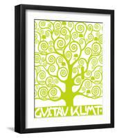 Green Tree of Life-Gustav Klimt-Framed Premium Giclee Print