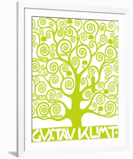 Green Tree of Life-Gustav Klimt-Framed Premium Giclee Print