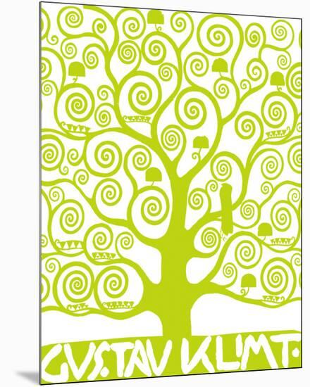 Green Tree of Life-Gustav Klimt-Mounted Premium Giclee Print