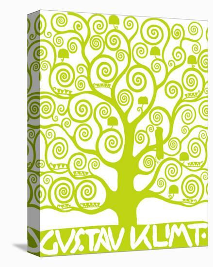 Green Tree of Life-Gustav Klimt-Stretched Canvas