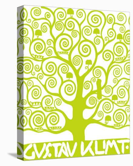 Green Tree of Life-Gustav Klimt-Stretched Canvas