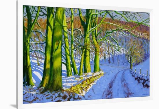 Green Trees, Winter, Dam Lane, Derbyshire-Andrew Macara-Framed Giclee Print