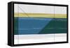 Green Triangle-NaxArt-Framed Stretched Canvas