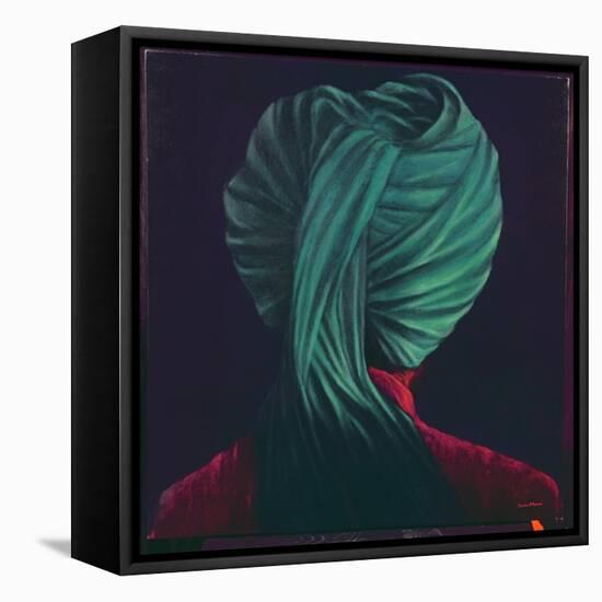 Green Turban-Lincoln Seligman-Framed Stretched Canvas