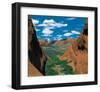 Green Valley and Yellow Walls-null-Framed Art Print