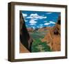 Green Valley and Yellow Walls-null-Framed Art Print