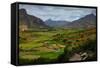 Green Valley with Rice Fields. Madagascar-Dudarev Mikhail-Framed Stretched Canvas