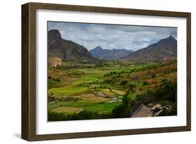 Green Valley with Rice Fields. Madagascar-Dudarev Mikhail-Framed Photographic Print
