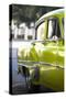 Green Vintage American Car Parked on a Street in Havana Centro-Lee Frost-Stretched Canvas