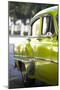 Green Vintage American Car Parked on a Street in Havana Centro-Lee Frost-Mounted Photographic Print