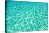 Green Water Background, Elafonisi Beach, Crete, Greece-beerkoff-Stretched Canvas