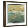 Green Water's Edge I-Alicia Ludwig-Framed Art Print