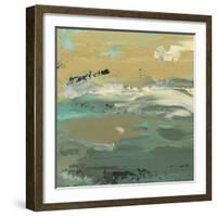 Green Water's Edge I-Alicia Ludwig-Framed Art Print