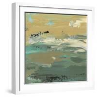 Green Water's Edge I-Alicia Ludwig-Framed Art Print