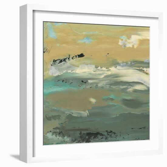 Green Water's Edge I-Alicia Ludwig-Framed Art Print