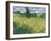 Green Wheat Field with Cypress-Vincent van Gogh-Framed Giclee Print