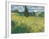 Green Wheat Field with Cypress-Vincent van Gogh-Framed Giclee Print