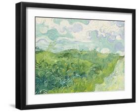 Green Wheat Fields, Auvers, 1890-Vincent van Gogh-Framed Giclee Print