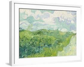 Green Wheat Fields, Auvers, 1890-Vincent van Gogh-Framed Giclee Print