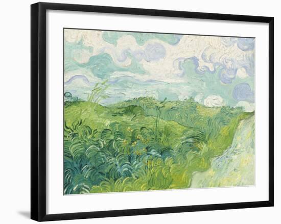 Green Wheat Fields, Auvers, 1890-Vincent van Gogh-Framed Giclee Print