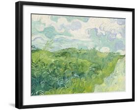 Green Wheat Fields, Auvers, 1890-Vincent van Gogh-Framed Giclee Print