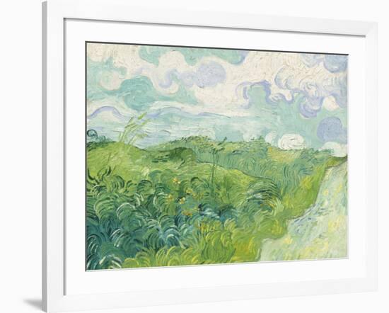 Green Wheat Fields, Auvers, 1890-Vincent van Gogh-Framed Giclee Print