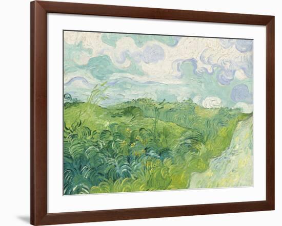 Green Wheat Fields, Auvers, 1890-Vincent van Gogh-Framed Giclee Print