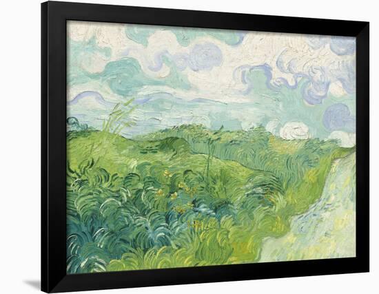 Green Wheat Fields, Auvers, 1890-Vincent van Gogh-Framed Giclee Print