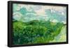 Green Wheat Fields, Auvers. Dated: 1890. Dimensions: overall: 72.39 × 91.44 cm (28 1/2 × 36 in.)...-Vicent van Gogh-Framed Poster