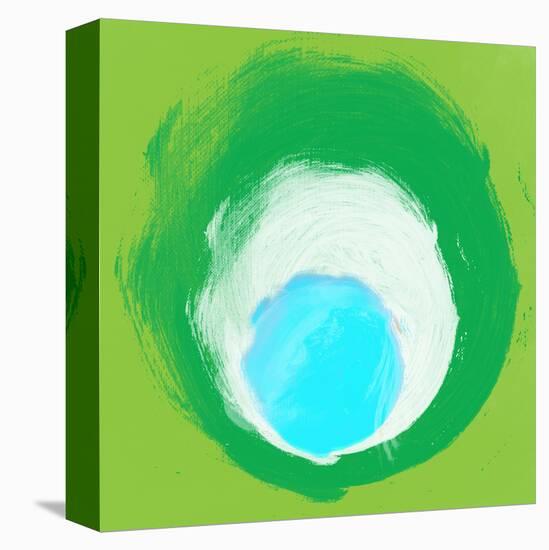 Green White Aqua-Irena Orlov-Stretched Canvas