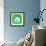 Green White Aqua-Irena Orlov-Framed Art Print displayed on a wall