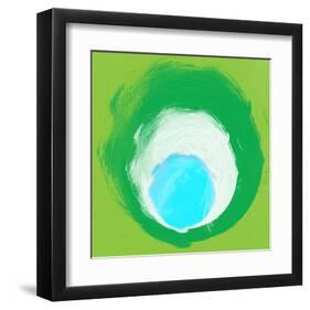 Green White Aqua-Irena Orlov-Framed Art Print