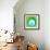 Green White Aqua-Irena Orlov-Framed Art Print displayed on a wall