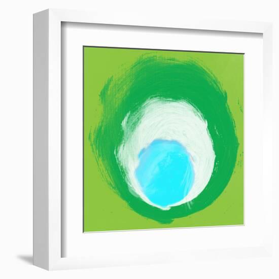 Green White Aqua-Irena Orlov-Framed Art Print