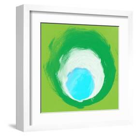 Green White Aqua-Irena Orlov-Framed Art Print