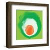 Green White Orange Elements-Irena Orlov-Framed Art Print