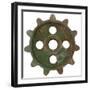 Green Wide Tooth Gear-Retroplanet-Framed Giclee Print