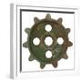 Green Wide Tooth Gear-Retroplanet-Framed Giclee Print