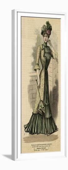 Green, Yellow Dress 1899-null-Framed Art Print