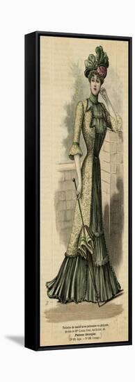 Green, Yellow Dress 1899-null-Framed Stretched Canvas