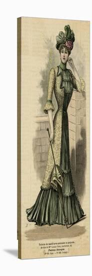 Green, Yellow Dress 1899-null-Stretched Canvas