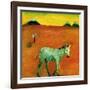 Green Zebra and Cherry Tree, 2005-Gigi Sudbury-Framed Giclee Print