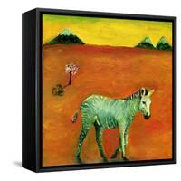 Green Zebra and Cherry Tree, 2005-Gigi Sudbury-Framed Stretched Canvas